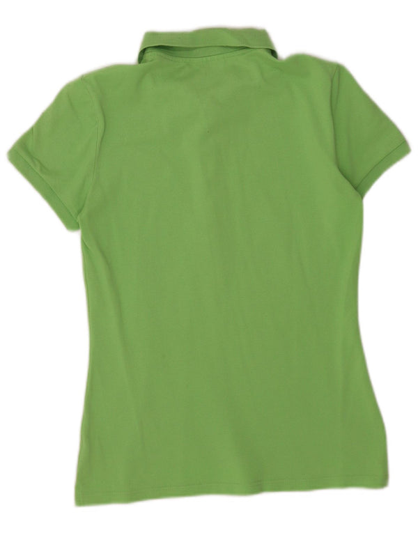 Lacoste Womens Polo Shirt Size 40 Medium Green Cotton
