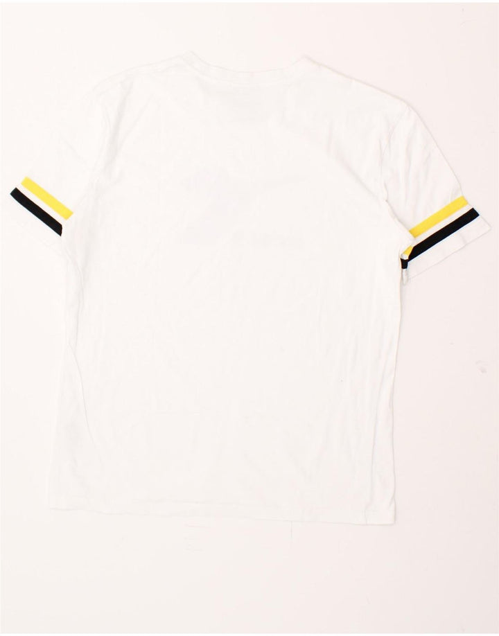 DIADORA Mens Graphic T-Shirt Top Small White Cotton Vintage Diadora and Second-Hand Diadora from Messina Hembry 