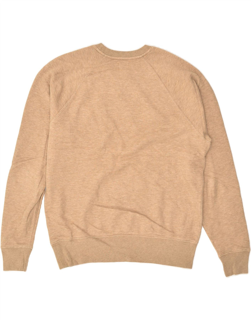 J. CREW Mens Sweatshirt Jumper Medium Beige Cotton | Vintage J. Crew | Thrift | Second-Hand J. Crew | Used Clothing | Messina Hembry 