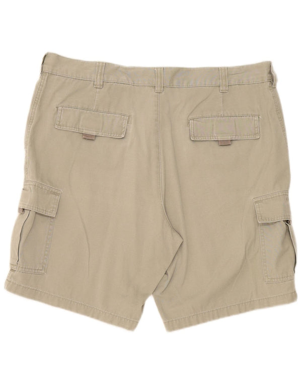Jeanagers Mens Cargo Shorts W38 XL Khaki Cotton