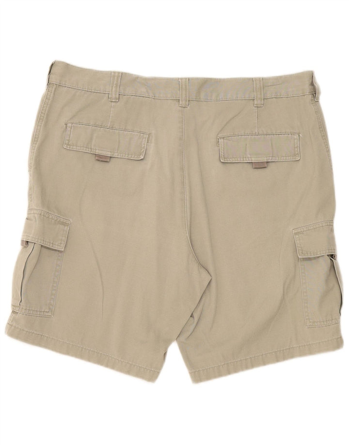 Jeanagers Mens Cargo Shorts W38 XL Khaki Cotton