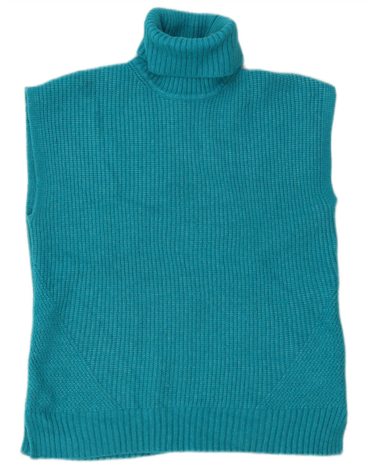 Marks & Spencer Womens Vest Tank Top UK 16 Large Blue Polyamide
