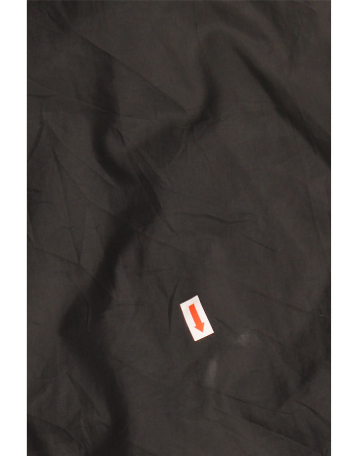 Champion Womens Crop Loose Fit Rain Jacket UK 18 XL Black Polyester