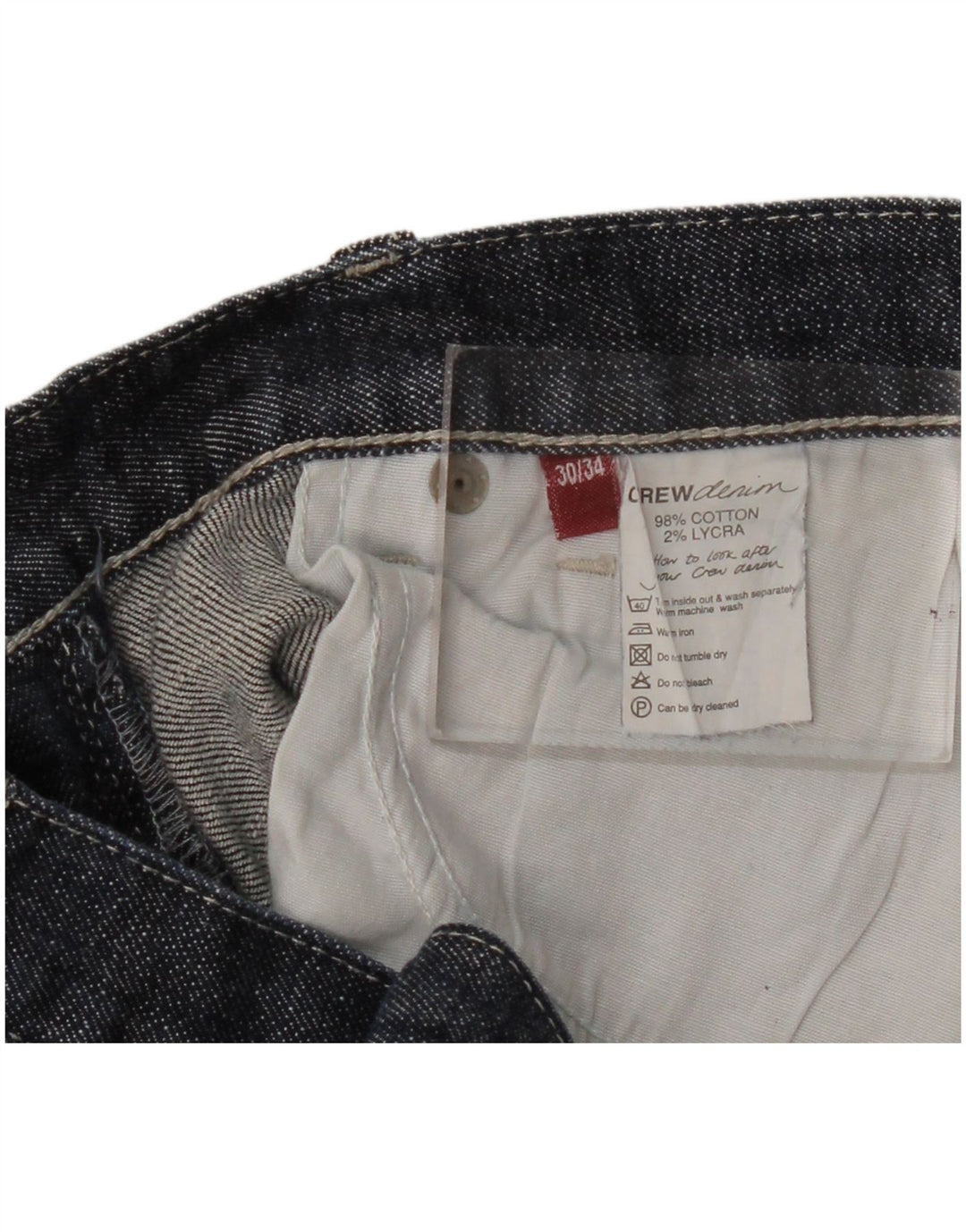 Crew Clothing Womens Bootcut Jeans W30 L34 Navy Blue Cotton