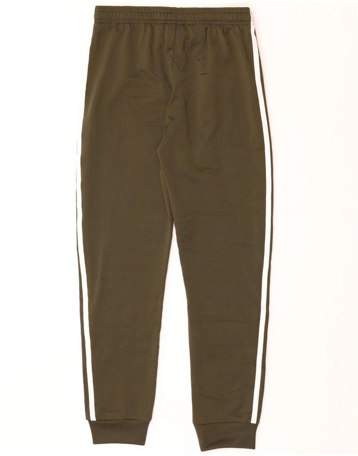 ADIDAS Boys Tracksuit Trousers Joggers 11-12 Years  Khaki Polyester