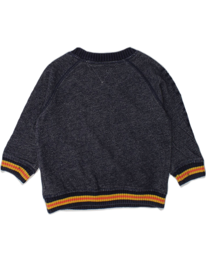 TOMMY HILFIGER Baby Boys Graphic Sweatshirt Jumper 18-24 Months Blue | Vintage Tommy Hilfiger | Thrift | Second-Hand Tommy Hilfiger | Used Clothing | Messina Hembry 