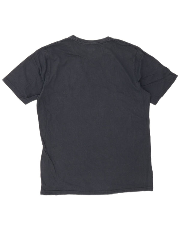 Dickies Mens Graphic T-Shirt Top Large Navy Blue Cotton