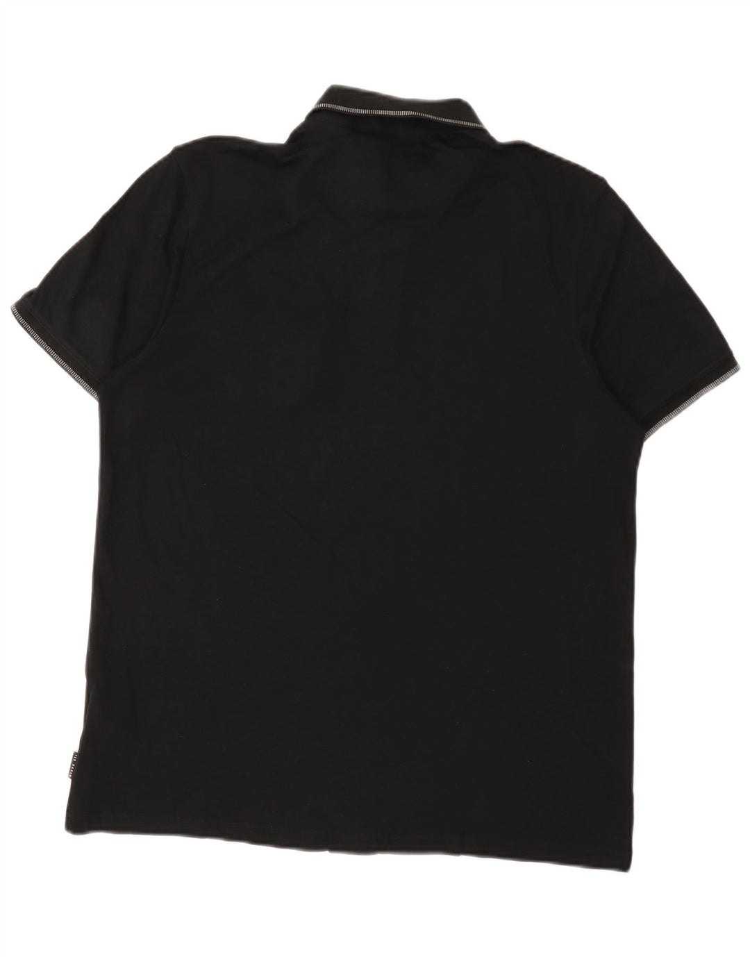 Ted Baker Mens Polo Shirt Size 3 Medium Black Cotton