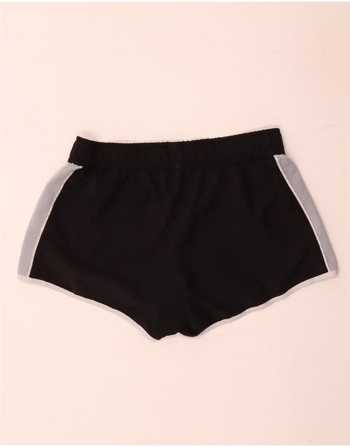 Adidas Womens Sport Shorts UK 14 Medium Black Colourblock Polyester