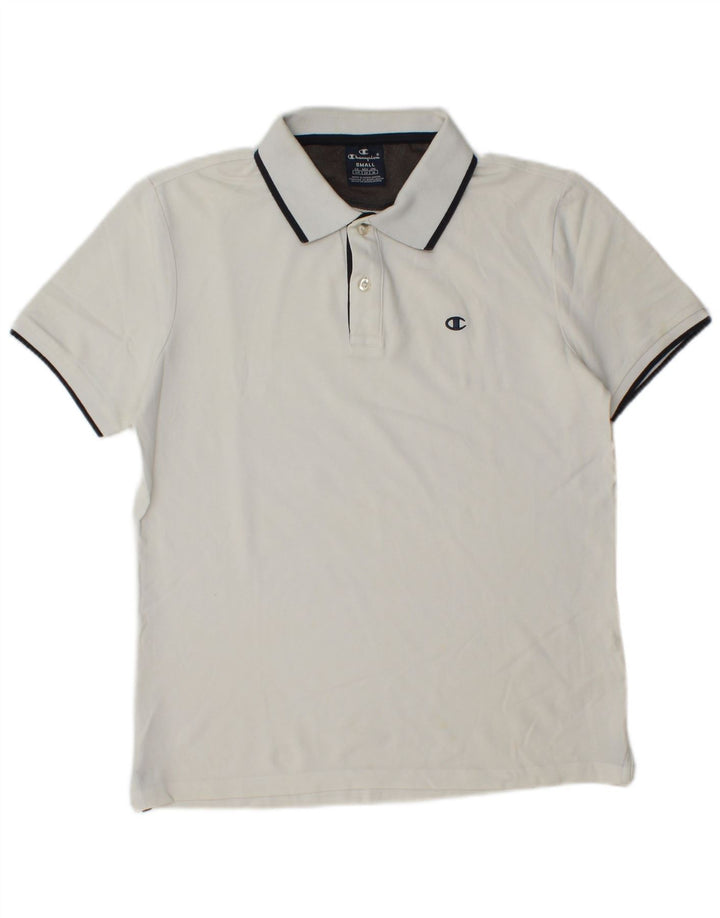 Champion Mens Polo Shirt Small White