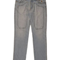 Jeckerson Mens Straight Jeans W36 L32 Blue Cotton