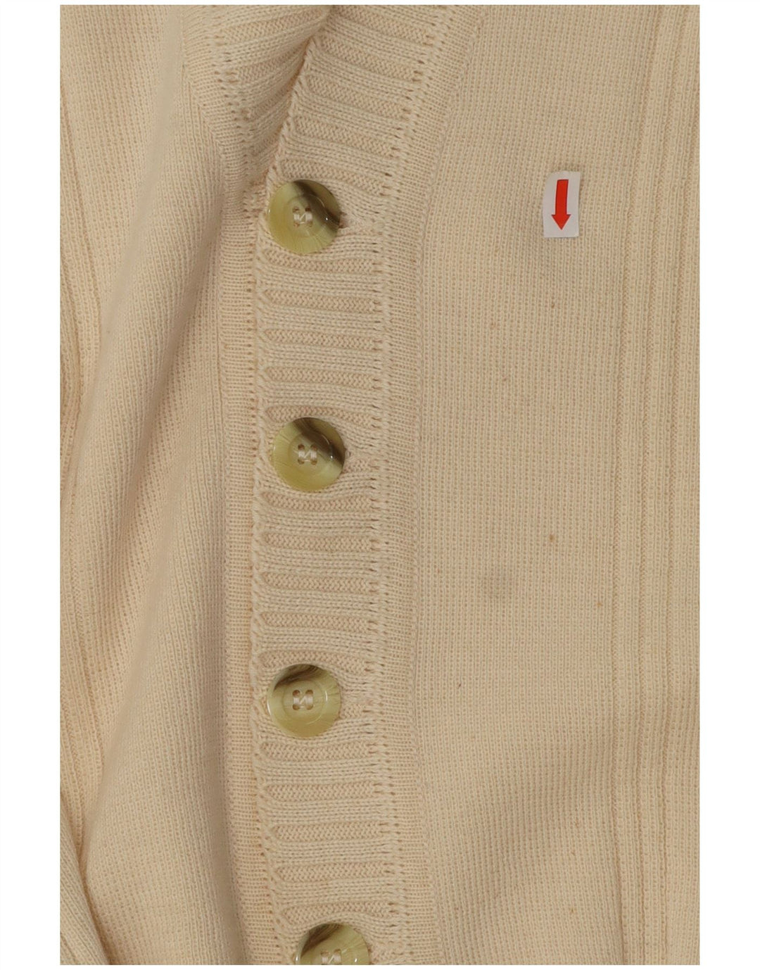 Wubken Womens Cardigan Sweater EU 48 2XL Off White Polyacrylic