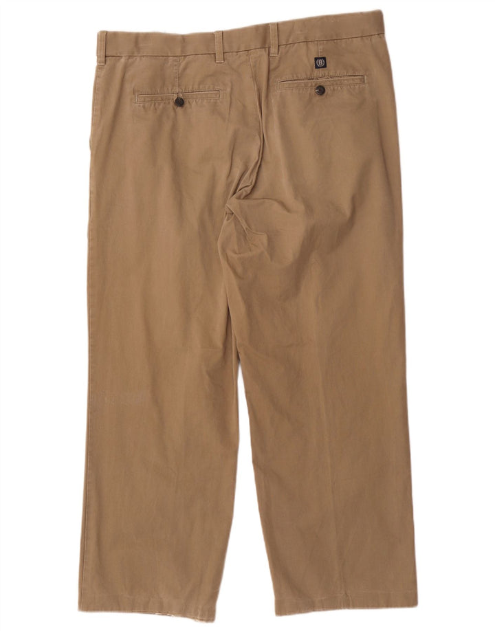 Marks & Spencer Mens Blue Harbour Pegged Chino Trousers W36 L27 Beige