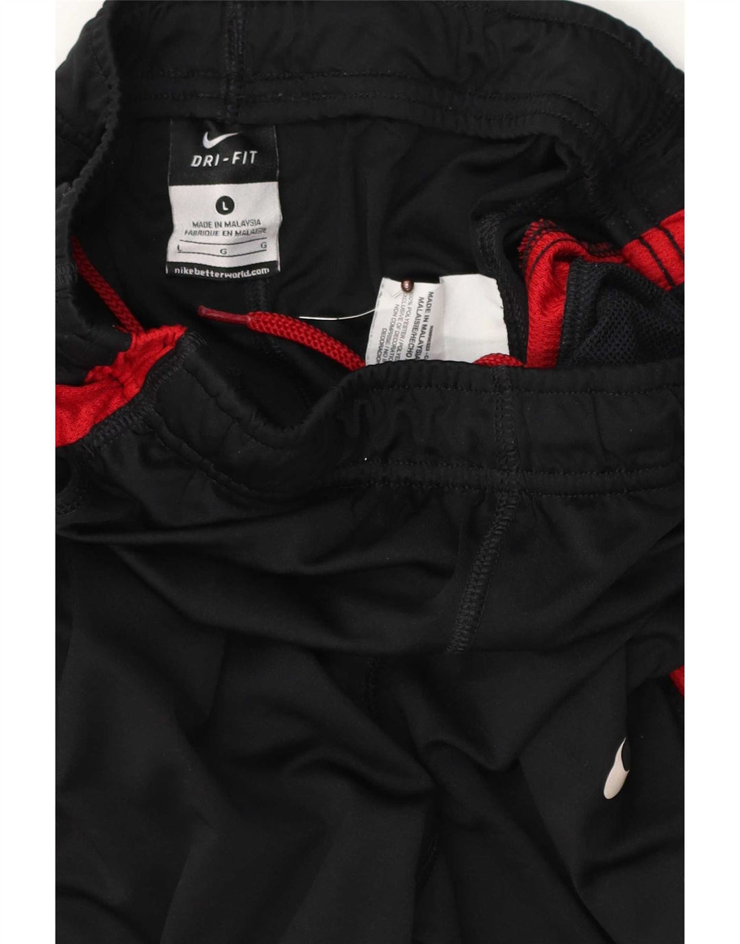 Nike Boys Regular Tracksuit Trousers 12-13 Years Large Black Colourblock