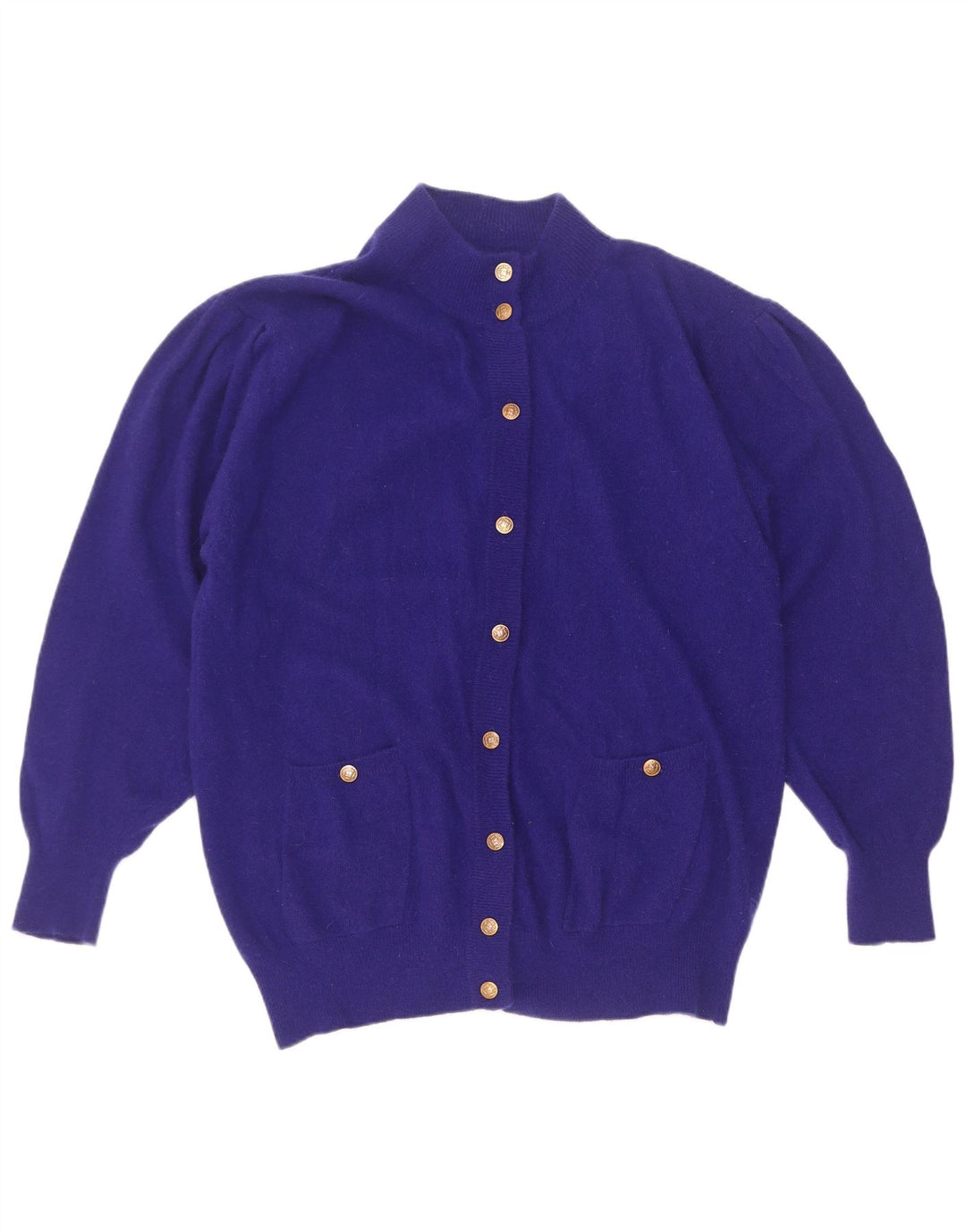 Vintage Womens Cardigan Sweater IT 46/48 Large Purple Wool