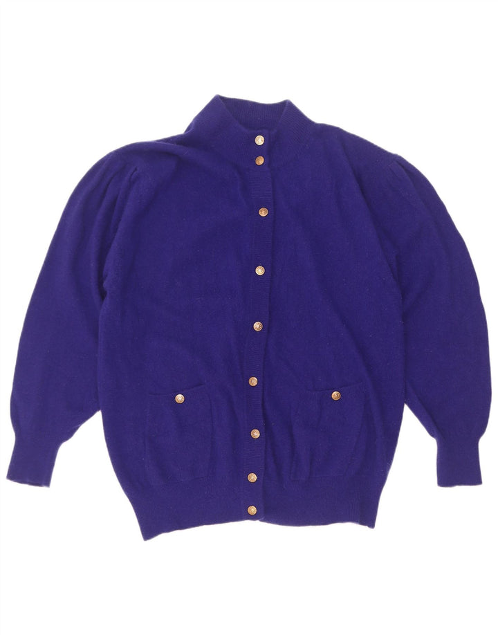 Vintage Womens Cardigan Sweater IT 46/48 Large Purple Wool