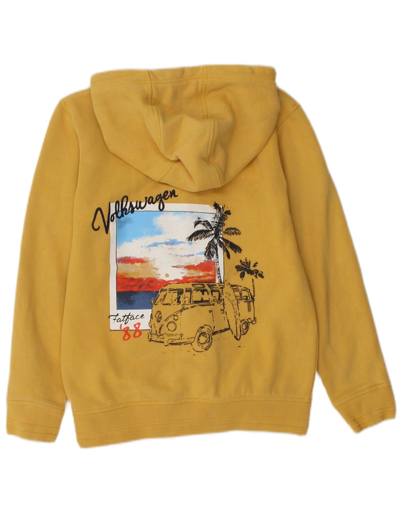 FAT FACE Boys Volkswagen Graphic Zip Hoodie Sweater 10-11 Years