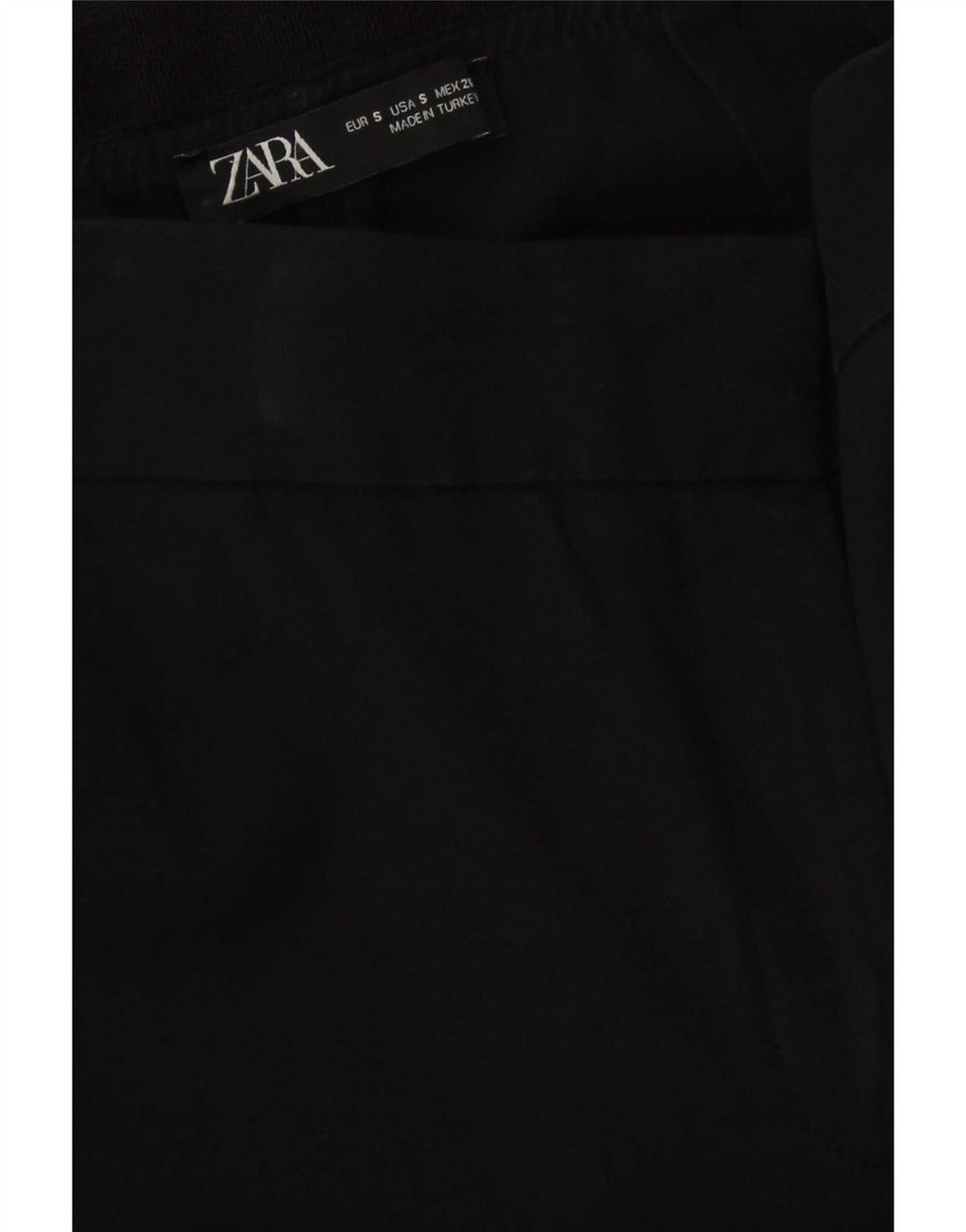 Zara Womens Slim Chino Trousers Small W26 L27 Black