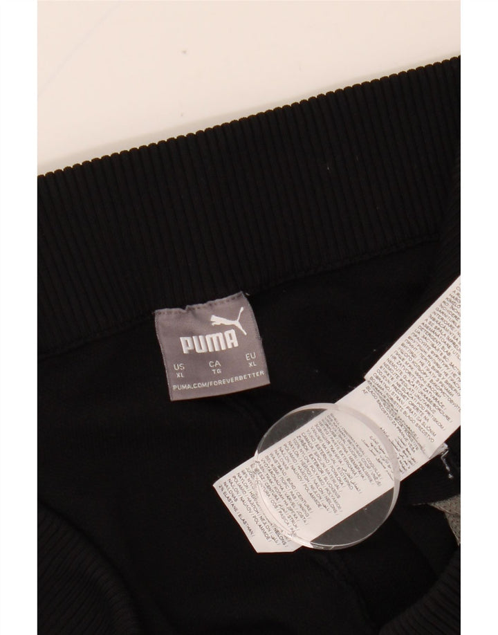 PUMA Mens Tracksuit Trousers Joggers XL  Black Nylon