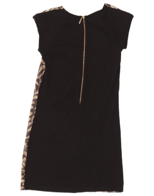 Ted Baker Womens Shift Dress Size 0 2XS Black Floral Polyester