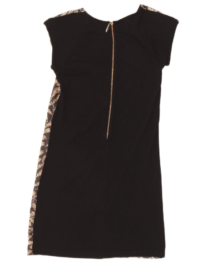 Ted Baker Womens Shift Dress Size 0 2XS Black Floral Polyester