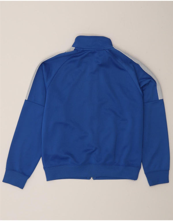 Nike Boys Graphic Tracksuit Top Jacket 12-13 Years Large Blue Colourblock