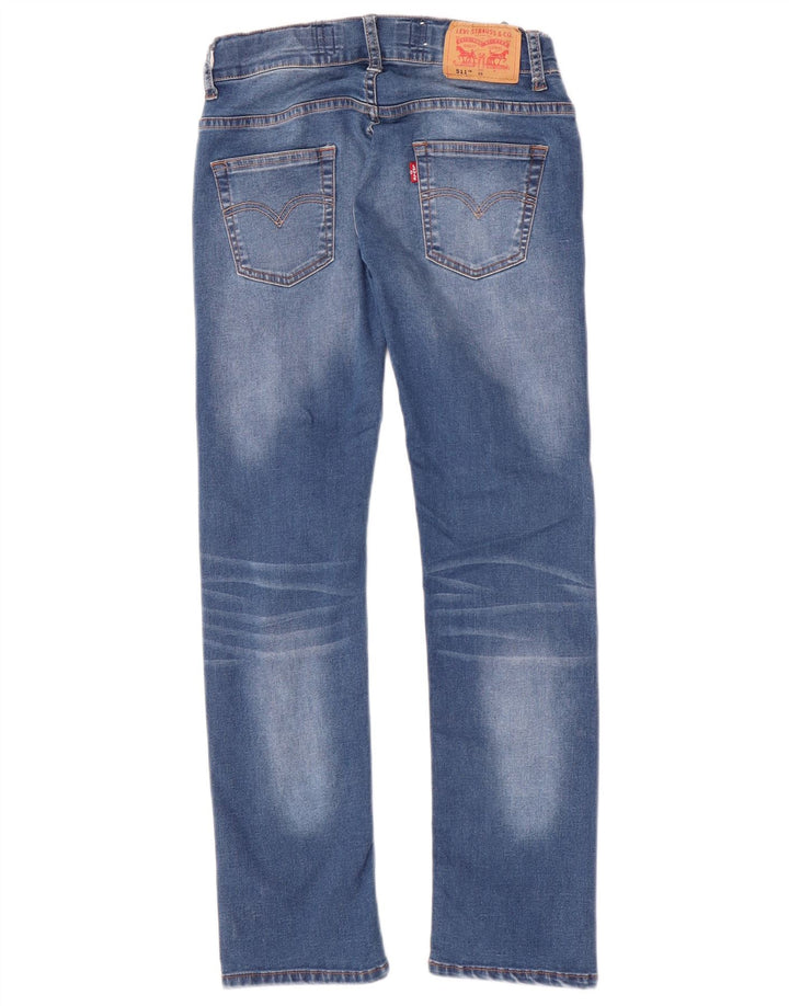 Levi's Boys 511 Slim Jeans 9-10 Years W24 L27 Blue Cotton