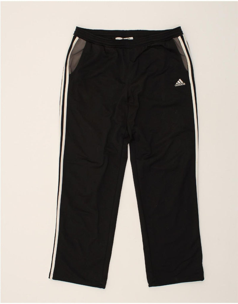 ADIDAS Mens Tracksuit Trousers Size 42/44 Large Black Polyester | Vintage Adidas | Thrift | Second-Hand Adidas | Used Clothing | Messina Hembry 