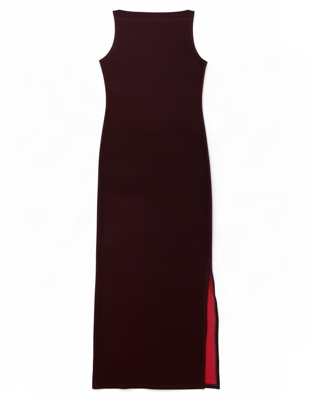 CLOCK HOUSE Womens Sleeveless Maxi Dress UK 12 Medium Red Polyester
