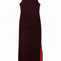 CLOCK HOUSE Womens Sleeveless Maxi Dress UK 12 Medium Red Polyester