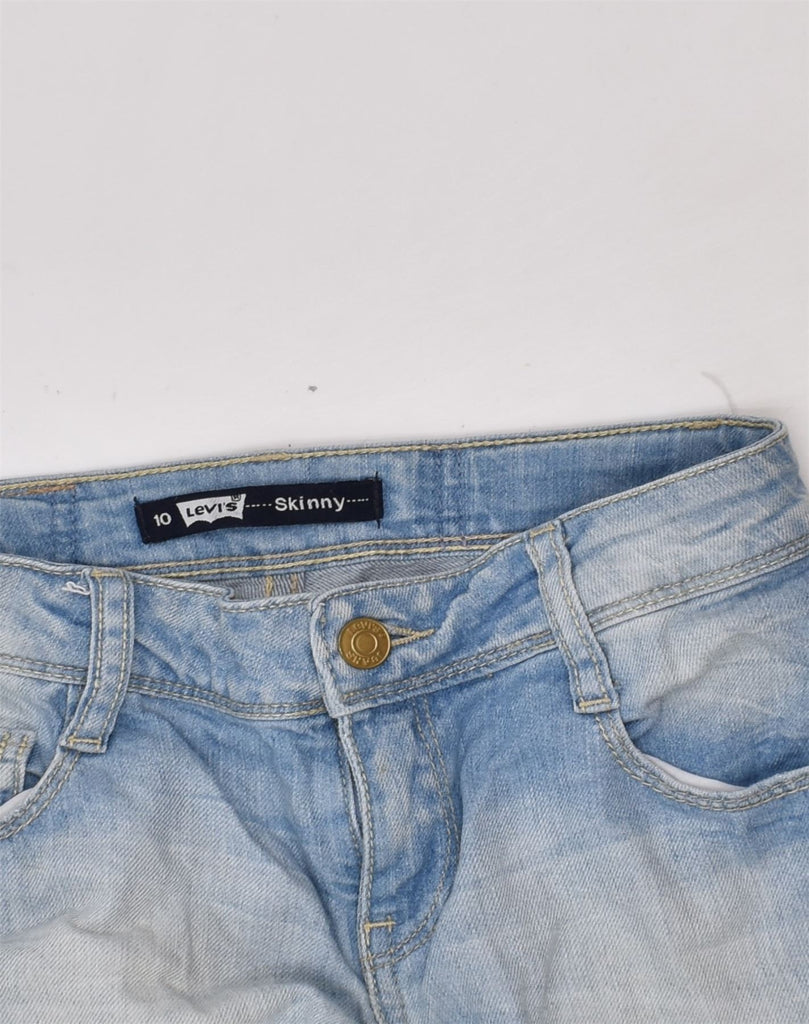 LEVI'S Girls Distressed Skinny Jeans 9-10 Years W24 L26 Blue Cotton | Vintage Levi's | Thrift | Second-Hand Levi's | Used Clothing | Messina Hembry 