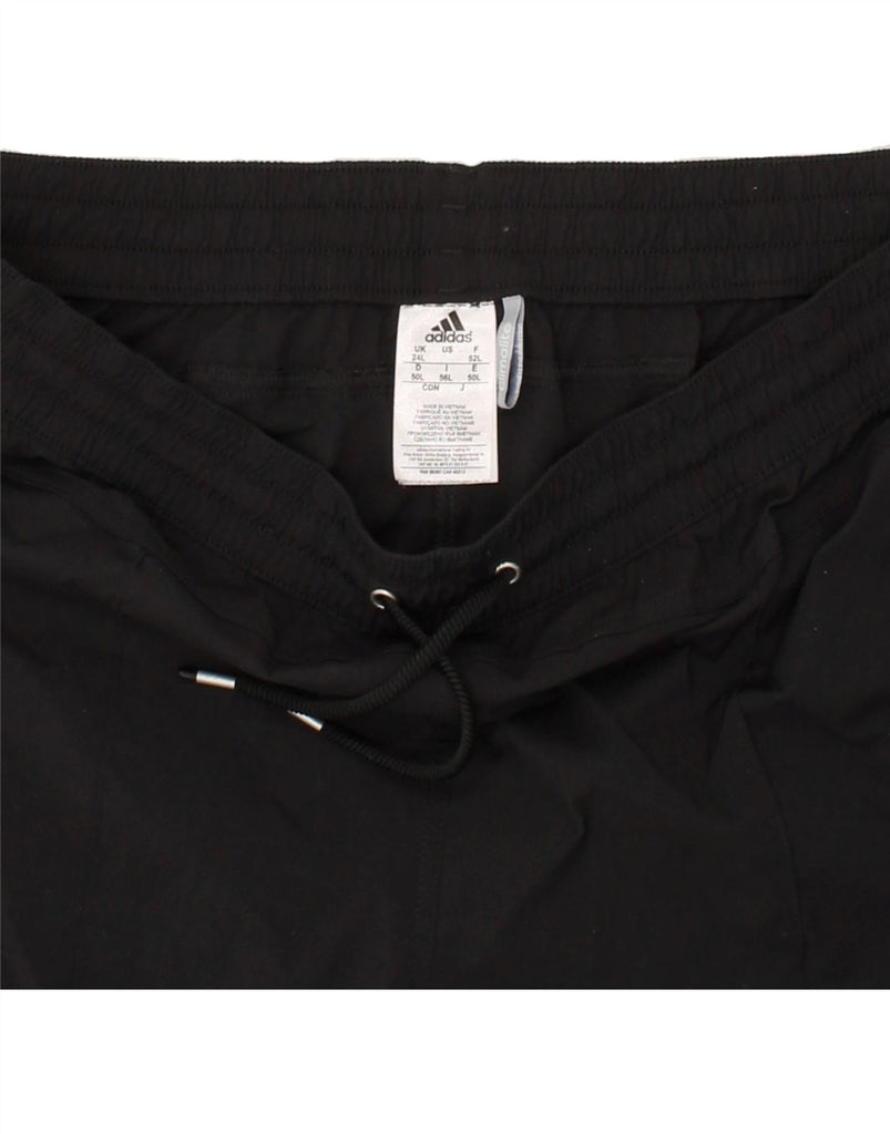 ADIDAS Womens Climalite Tracksuit Trousers UK 24 2XL Black Polyester Vintage Adidas and Second-Hand Adidas from Messina Hembry 