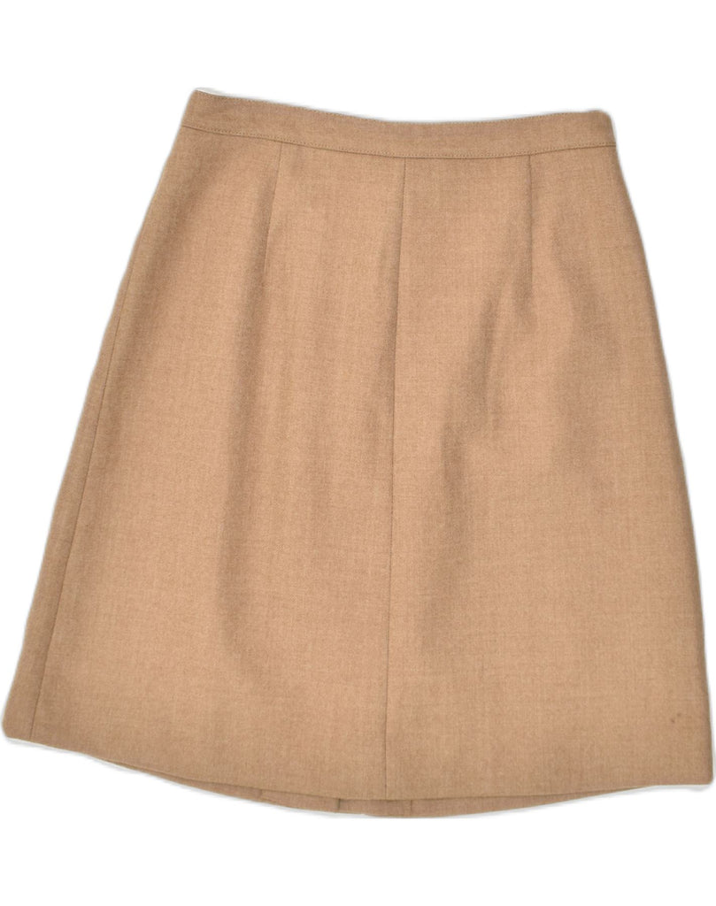 J. CREW Womens A-Line Skirt US 8 Medium W30 Brown Wool | Vintage J. Crew | Thrift | Second-Hand J. Crew | Used Clothing | Messina Hembry 