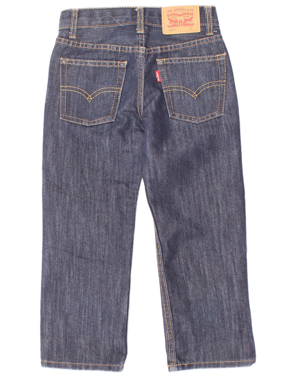 Levi's Boys 514 Straight Jeans 4-5 Years W22 L8 Navy Blue Cotton