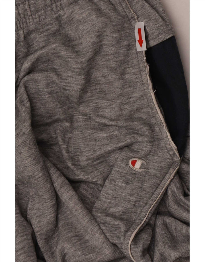 Champion Mens Tracksuit Trousers Joggers Medium Grey Colourblock