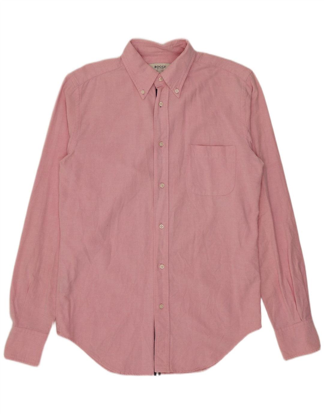 BOGGI Mens Milano Shirt Small Pink Cotton