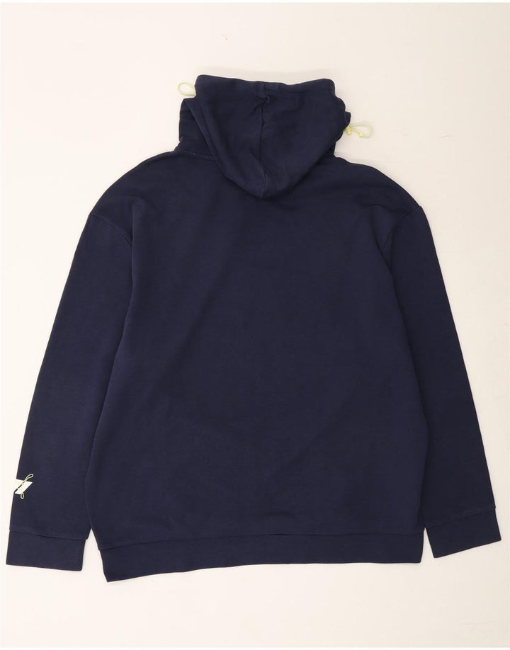 PUMA Mens Graphic Hoodie Jumper XL Navy Blue Vintage Puma and Second-Hand Puma from Messina Hembry 
