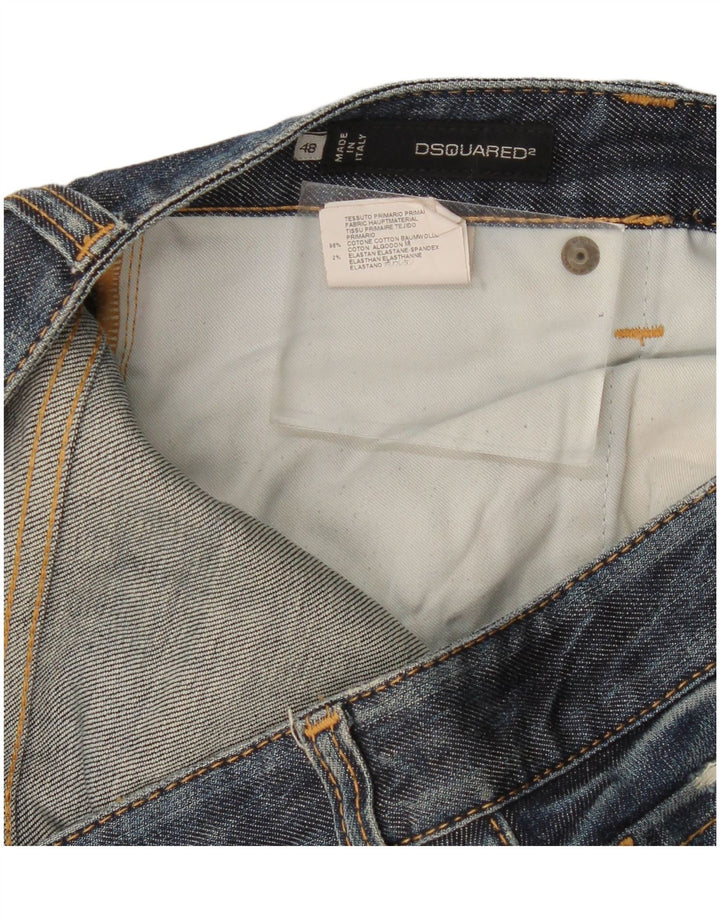 Dsquared2 Womens Slim Jeans IT 48 XL W36 L32 Navy Blue Cotton