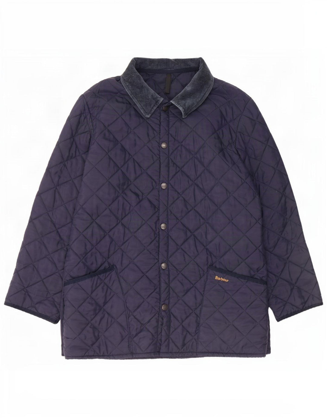Barbour Mens LIDDESDALE Quilted Jacket UK 40 Large Navy Blue Nylon