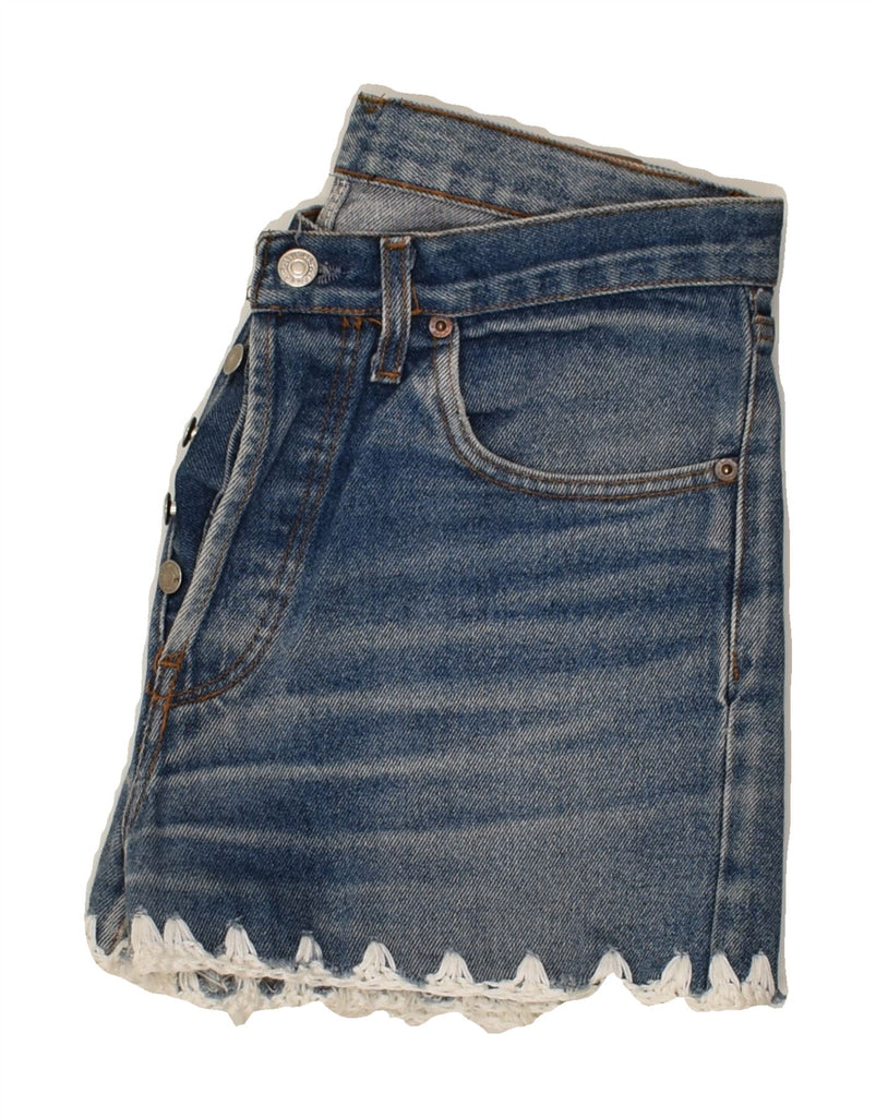 LEVI'S Womens Denim Shorts W30 Medium Blue | Vintage Levi's | Thrift | Second-Hand Levi's | Used Clothing | Messina Hembry 