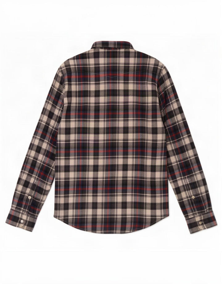 Lee Mens Flannel Shirt Small Multicoloured Check Cotton