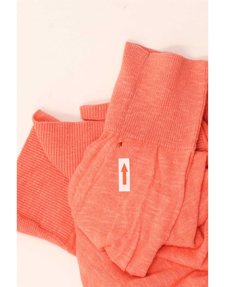 Gap Womens Oversized Open Cardigan Sweater UK 18 XL Orange Cotton