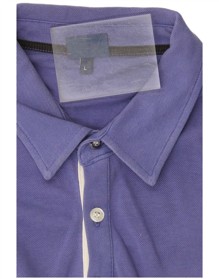 Trussardi Jeans Mens Polo Shirt Large Purple