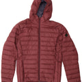 Schott Mens Hooded Padded Jacket UK 40 Large Burgundy Nylon