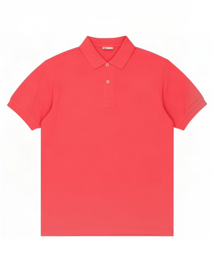 Sergio Tacchini Mens Polo Shirt Medium Pink Cotton
