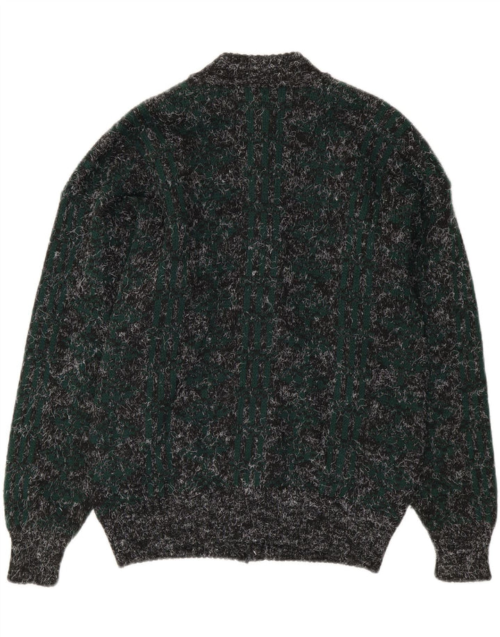 Confezioni Di Lusso Mens Cardigan Sweater Large Multicoloured Flecked Wool