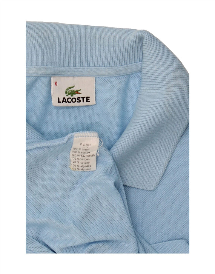 LACOSTE Mens Polo Shirt Size 6 XL Blue Cotton Vintage Lacoste and Second-Hand Lacoste from Messina Hembry 
