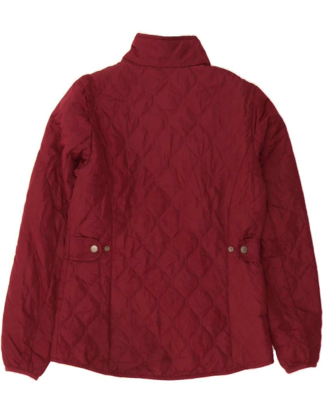 EDDIE BAUER Womens Quilted Jacket UK 10 Small Burgundy Polyester Vintage Eddie Bauer and Second-Hand Eddie Bauer from Messina Hembry 
