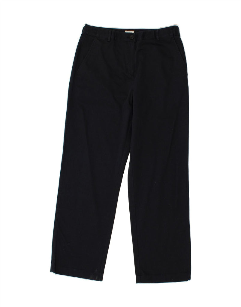 L.L.BEAN Womens Classic Fit Chino Trousers US 8 Medium W30 L28 Navy Blue | Vintage L.L.Bean | Thrift | Second-Hand L.L.Bean | Used Clothing | Messina Hembry 
