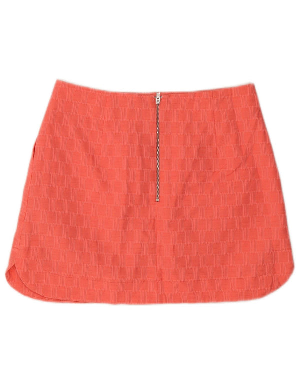 Topshop Womens Mini Skirt UK 10 Small W28  Pink Geometric Polyester